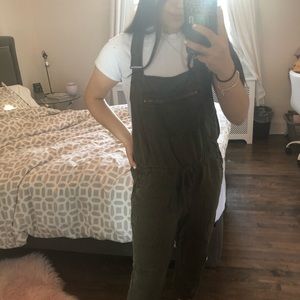 Aritzia army green overalls